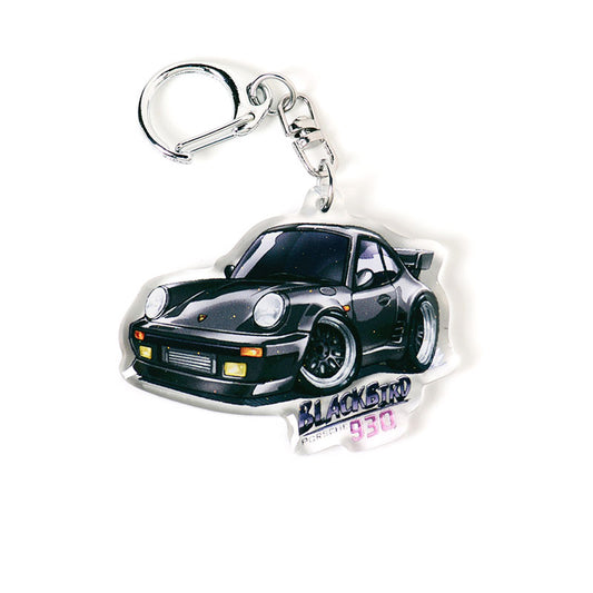 911 (930) "Blackbird" Turbo (Wangan Midnight) Acrylic Charm Keychain