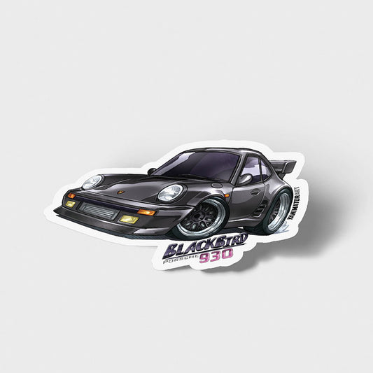 911 (930) "Blackbird" Turbo (Wangan Midnight) Vinyl Sticker