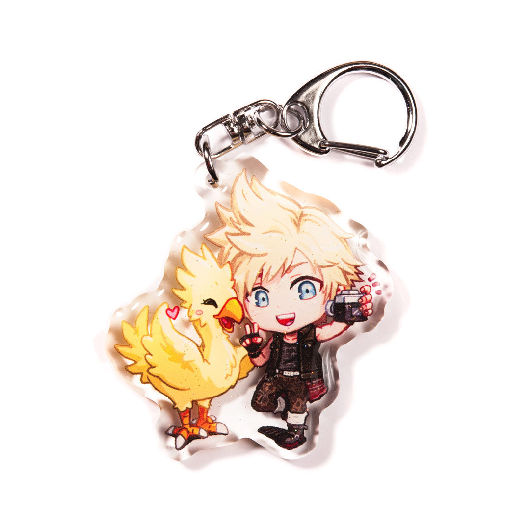 Prompto Argentum Acrylic Charm Keychain