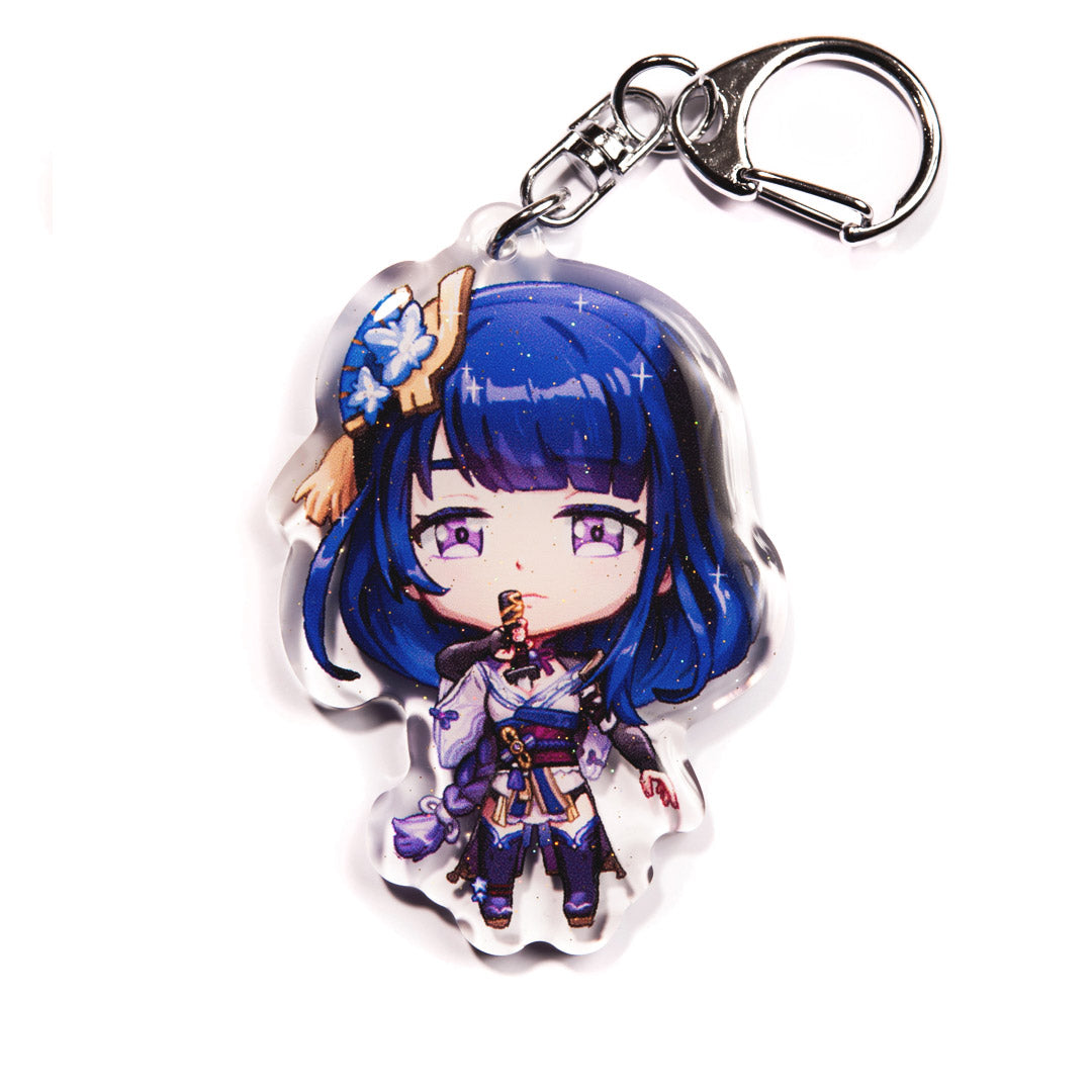 Raiden Shogun Acrylic Charm Keychain