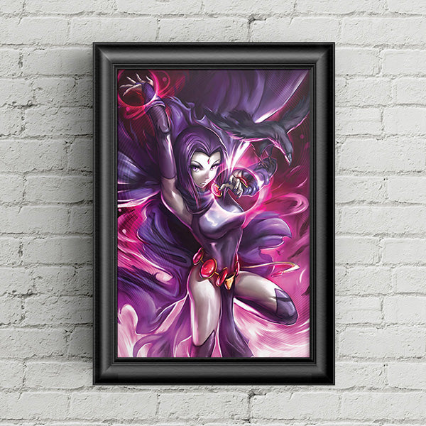 Raven Poster Print - nayukidraws