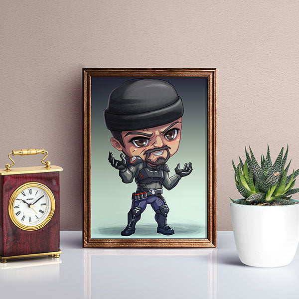 Gabriel Reyes Reaper Chibi Mini Print