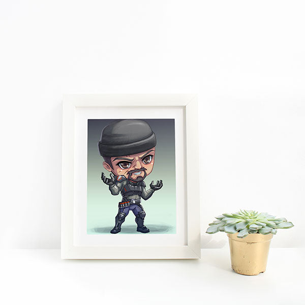 Gabriel Reyes Reaper Chibi Mini Print
