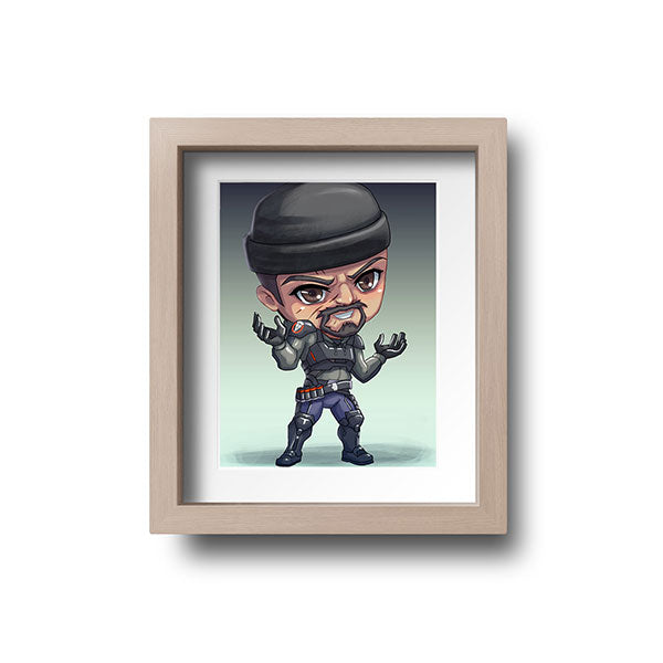 Gabriel Reyes Reaper Chibi Mini Print