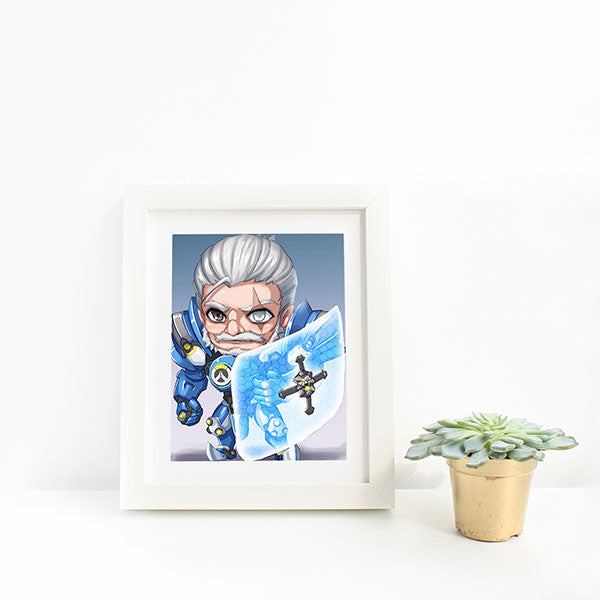 Young Reinhardt Chibi Mini Print