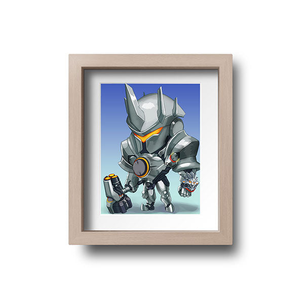 Reinhardt Chibi Mini Print