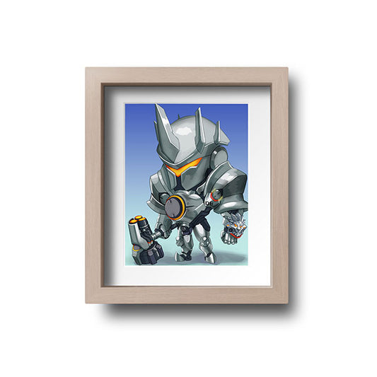 Reinhardt Chibi Mini Print