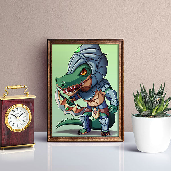 Renekton Chibi Mini Print - nayukidraws