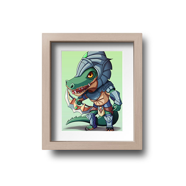 Renekton Chibi Mini Print - nayukidraws
