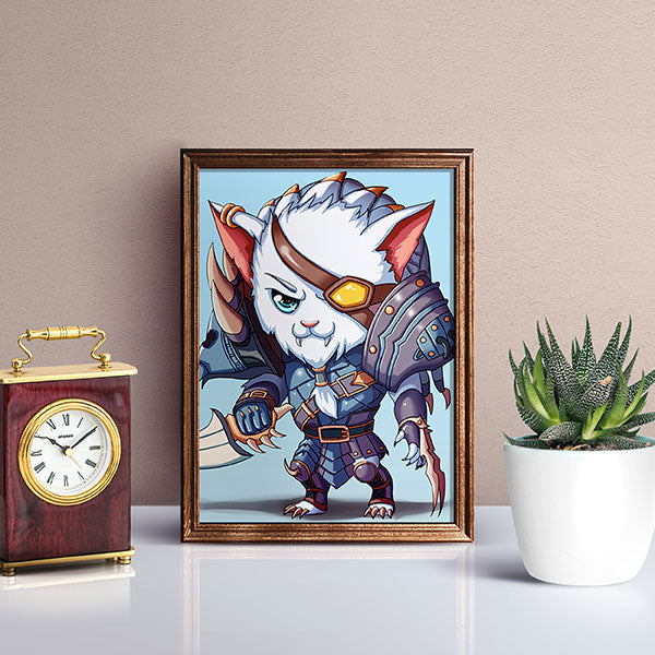 Rengar Chibi Mini Print - nayukidraws