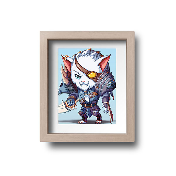 Rengar Chibi Mini Print - nayukidraws