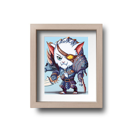 Rengar Chibi Mini Print - nayukidraws