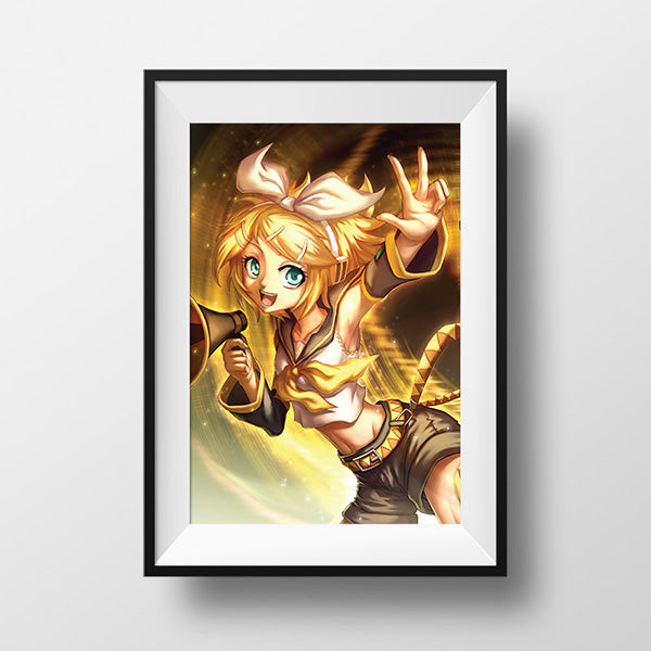 Rin Kagamine Poster Print - nayukidraws