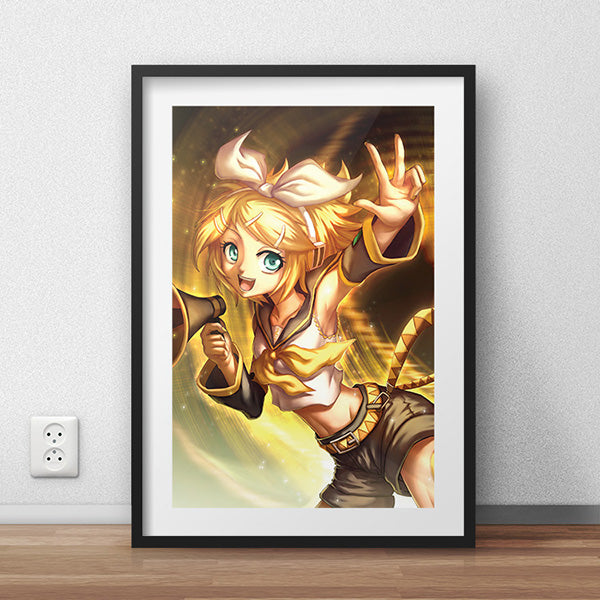 Rin Kagamine Poster Print - nayukidraws