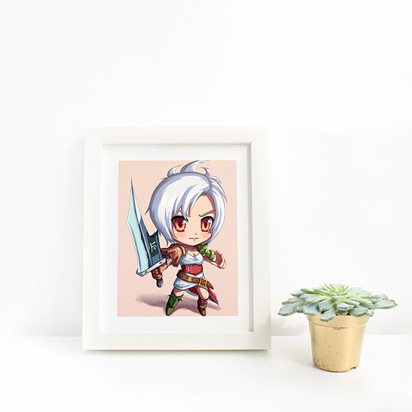 Riven Chibi Mini Print - nayukidraws