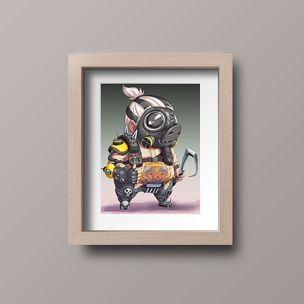 Roadhog Chibi Mini Print