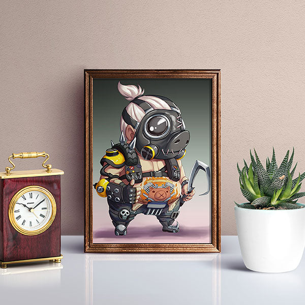 Roadhog Chibi Mini Print