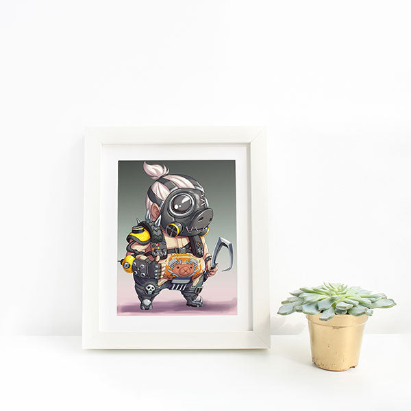 Roadhog Chibi Mini Print