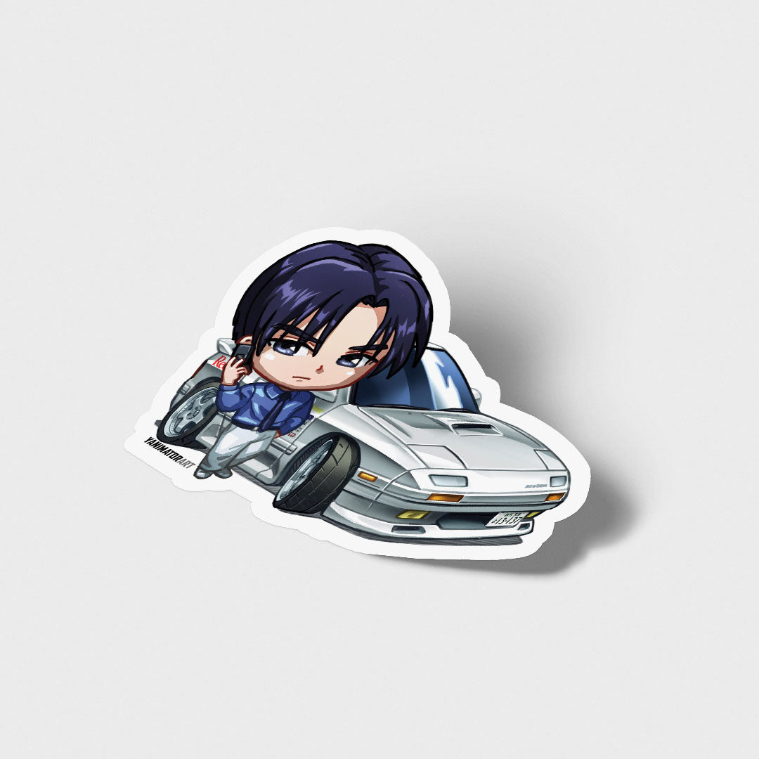Ryosuke Takahashi FC3S RX-7 Character 1st Stage Vinyl Sticker