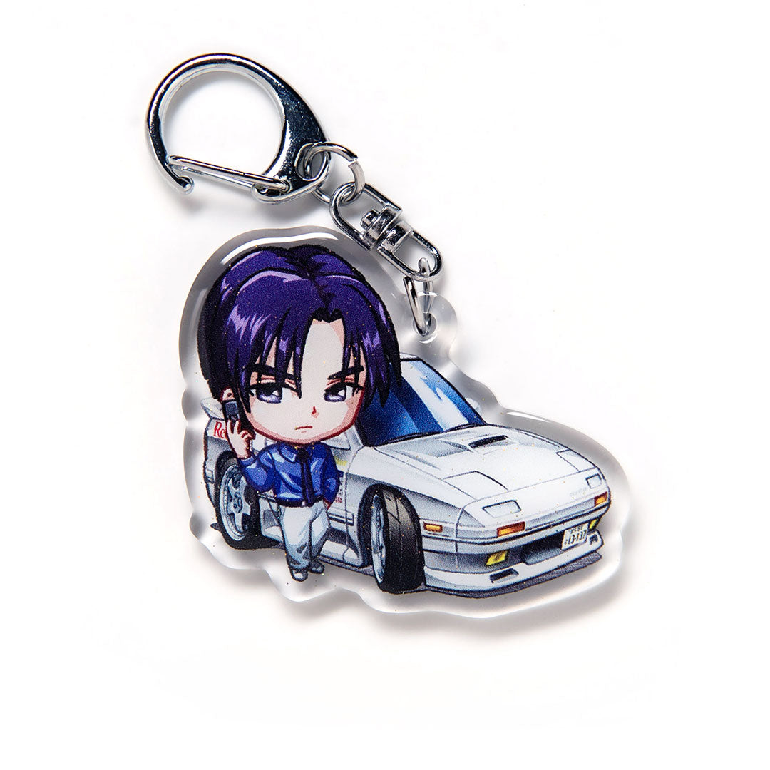Ryosuke Takahashi FC3S RX-7 Character 1st Stage Acrylic Charm Keychain