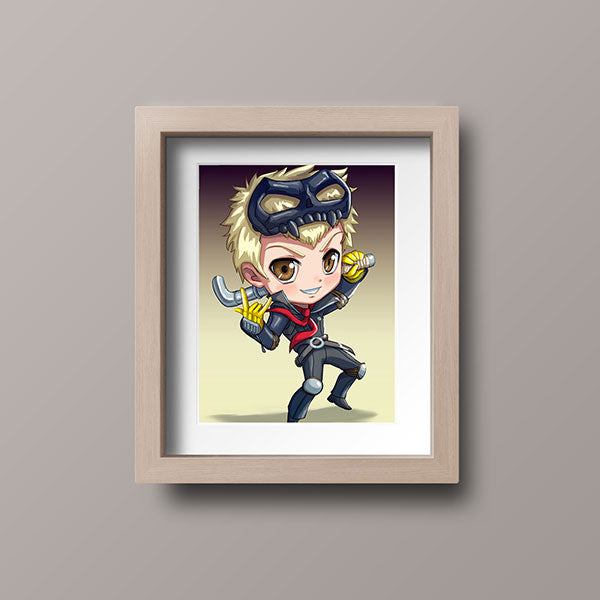 Ryuji Chibi Mini Print - nayukidraws