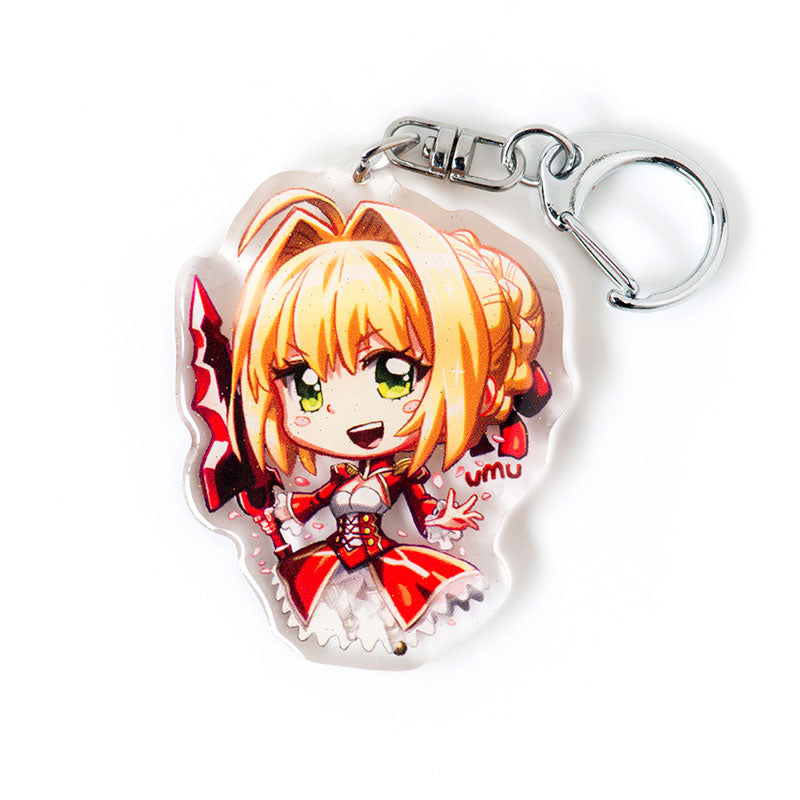 Saber Nero Claudius Acrylic Charm Keychain