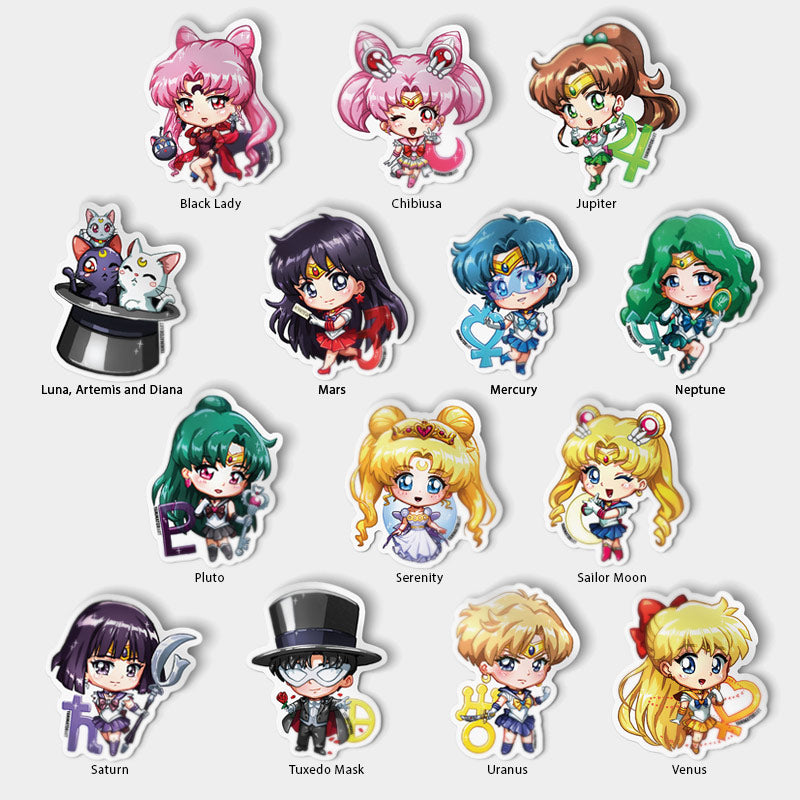 Sailor Moon Luna Decal Sticker – Pink Vinyl, For Car Laptop Window – Anime