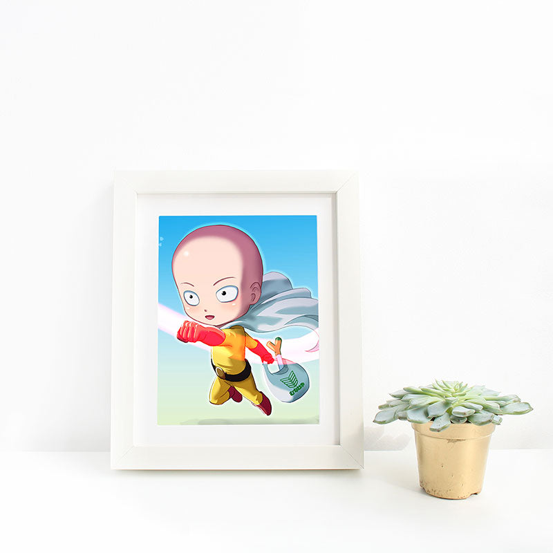 Saitama Chibi Mini Print - nayukidraws