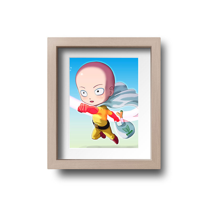 Saitama Chibi Mini Print - nayukidraws