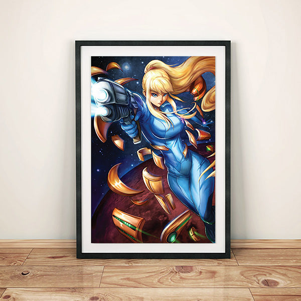 Zero Suit Samus Poster Print - nayukidraws
