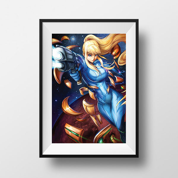 Zero Suit Samus Poster Print - nayukidraws