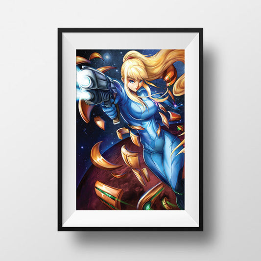 Zero Suit Samus Poster Print - nayukidraws
