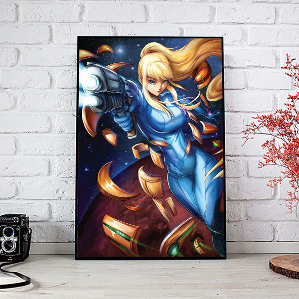 Zero Suit Samus Poster Print - nayukidraws