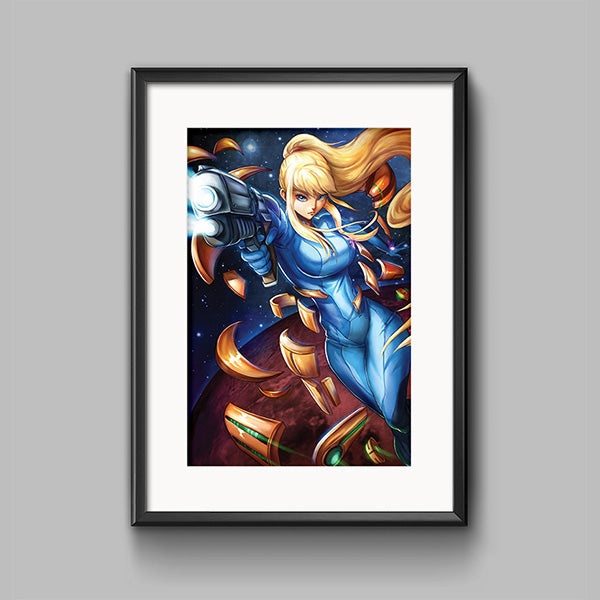 Zero Suit Samus Poster Print - nayukidraws