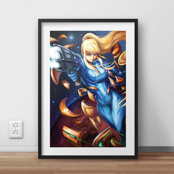 Zero Suit Samus Poster Print - nayukidraws