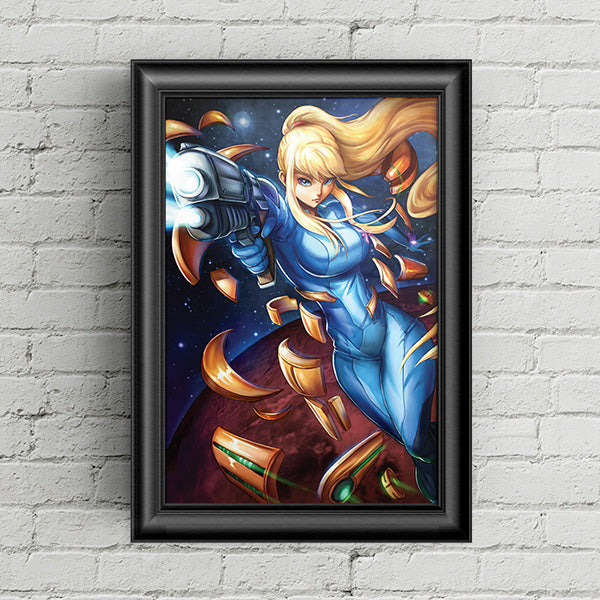 Zero Suit Samus Poster Print - nayukidraws