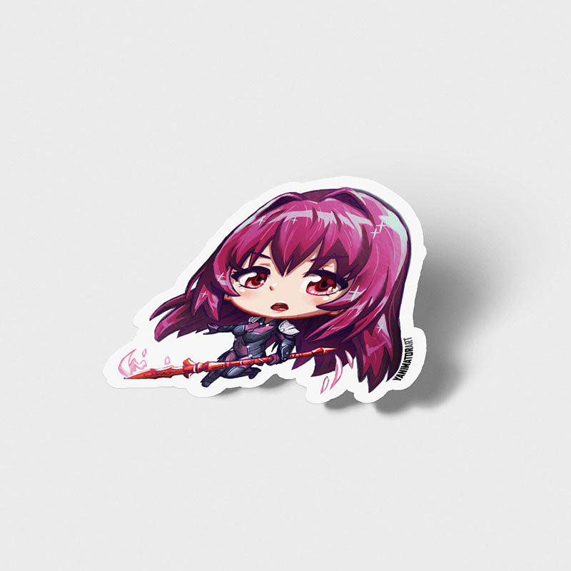 Lancer Scathach Vinyl Sticker