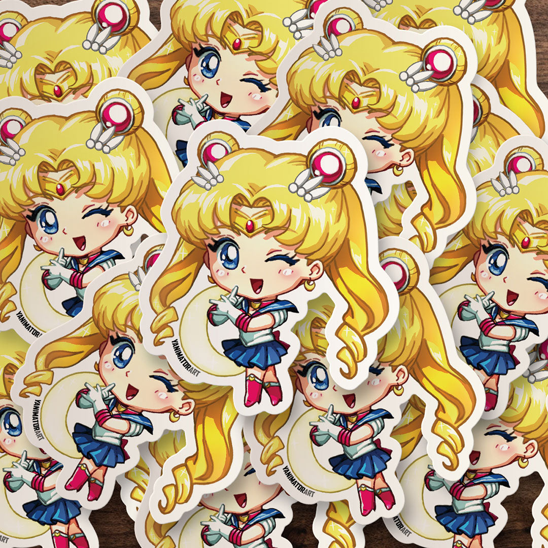 Moon Vinyl Sticker