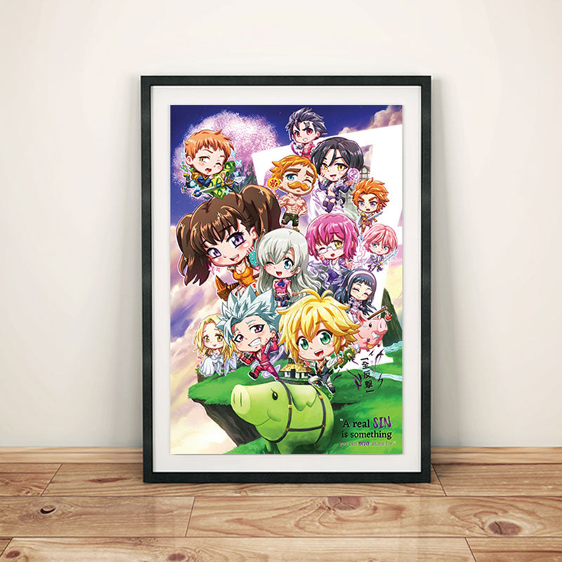Seven Deadly Sins Chibi Poster Print
