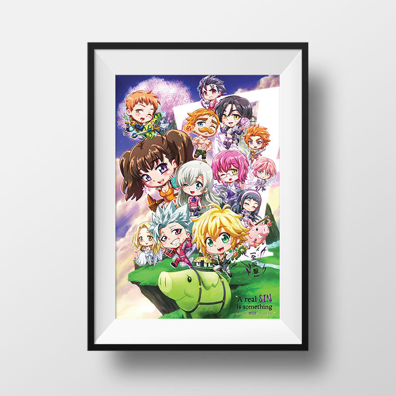 Seven Deadly Sins Chibi Poster Print