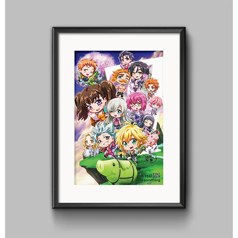 Seven Deadly Sins Chibi Poster Print