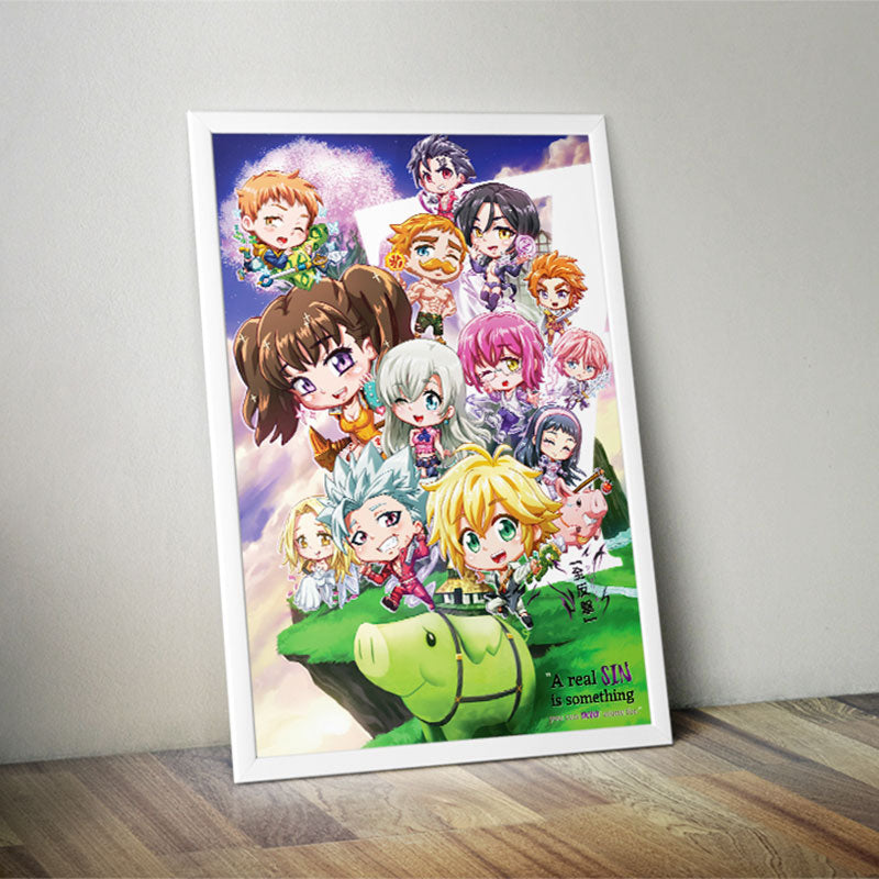 Seven Deadly Sins Chibi Poster Print