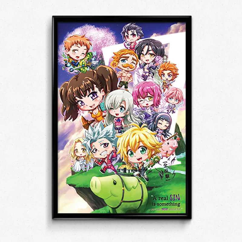 Seven Deadly Sins Chibi Poster Print