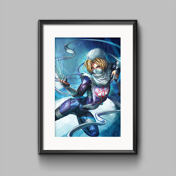 Sheik Legend of Zelda Poster Print - nayukidraws