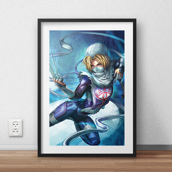 Sheik Legend of Zelda Poster Print - nayukidraws