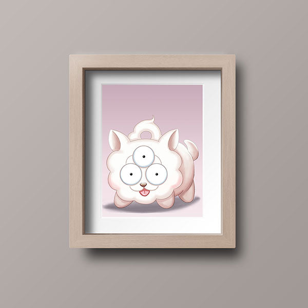 Shiro Chibi Mini Print - nayukidraws