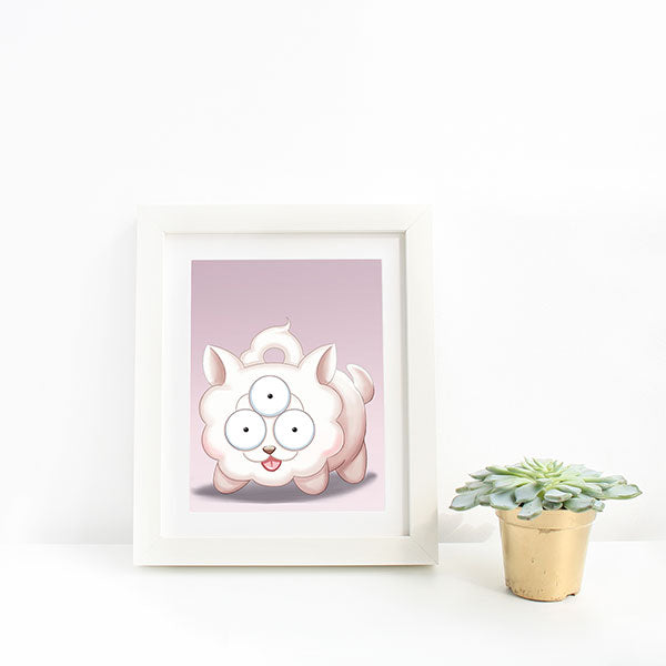 Shiro Chibi Mini Print - nayukidraws