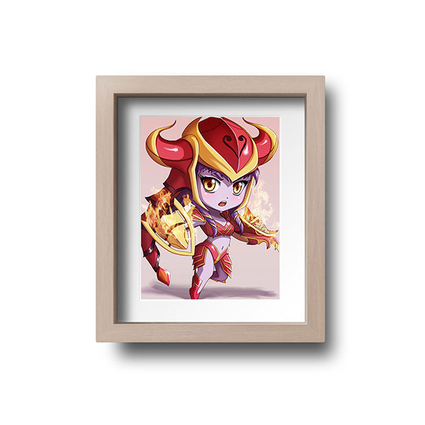 Shyvana Chibi Mini Print - nayukidraws