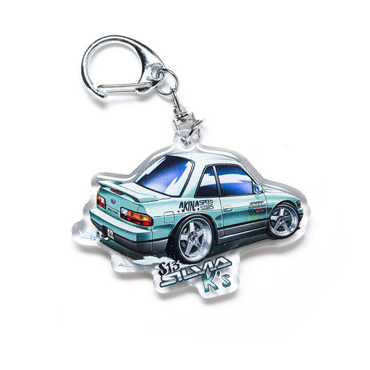 S13 Silvia K's 240SX Green Acrylic Charm Keychain