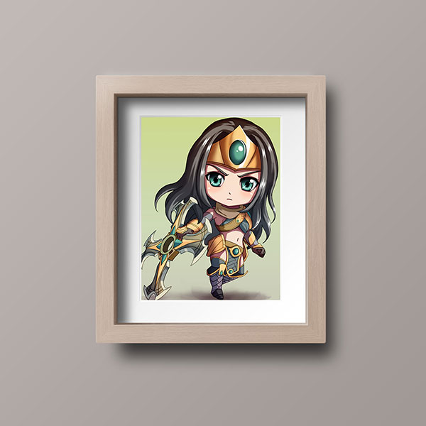 Sivir Chibi Mini Print - nayukidraws